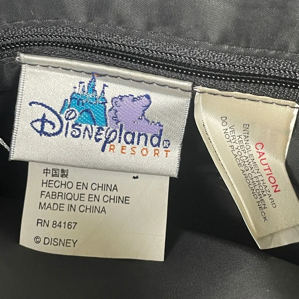 Disneyland Resort 50th Anniversary Mickey Mouse Black Canvas Crossbody Bag 2005‎